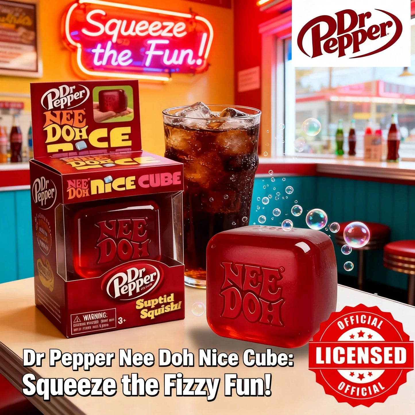 Dr Pepper NeeDoh Stress Cube